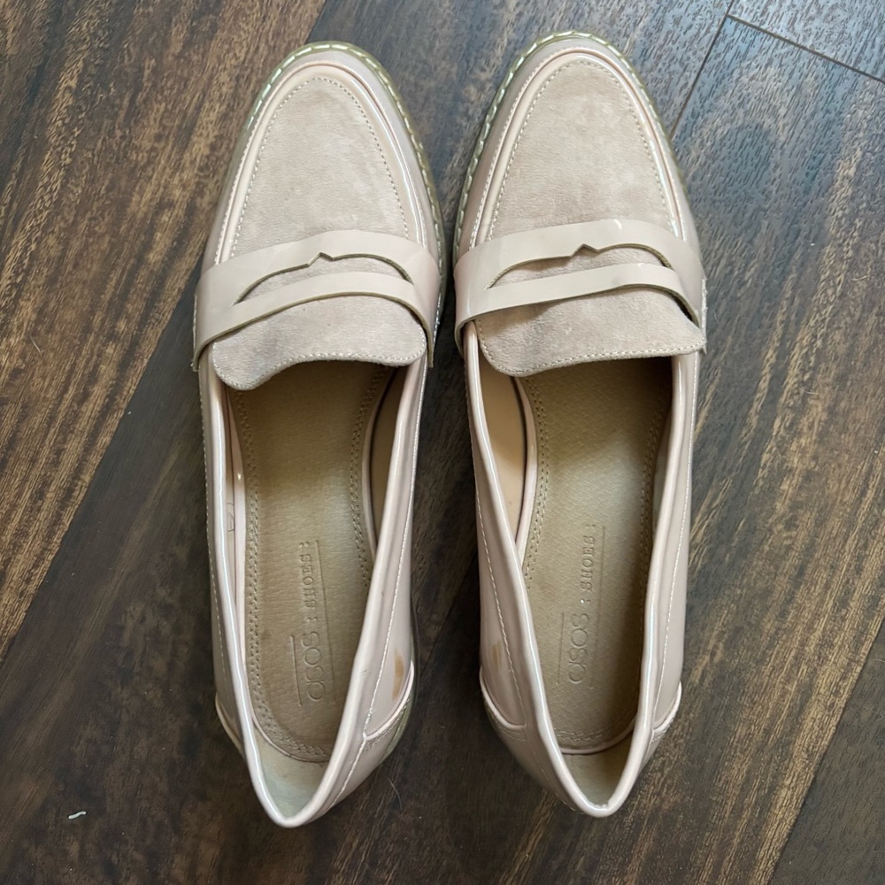 ASOS Design Pink Loafers Size 8 - Picture 4 of 9